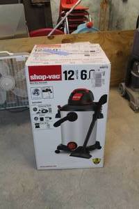 Shop-Vac WetDry Vacuum 12 Gallon 6hp (in box)