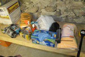 Cleaning Supplies - Garbage Bags, Sponges, Rags, Brushes, Concrete Sponges, Steel Wool, Microfiber Towels, General Purpose #24 Blend Mop, Misc. Cleaning Supplies