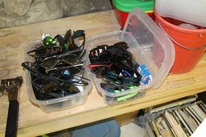 Sunglasses, Eyewear (in 2 bins)