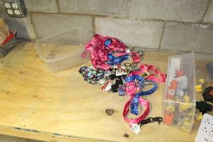 Lot of (Approximately 12) Key Rings, Lanyards (in plastic tub)