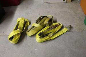 Lot of (3) Ratchet Straps