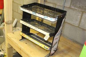Hersheys Metal Snack Rack 3-tier 16Wx9Dx17H