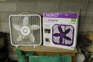 Lot of (2) Box Fan 20 (new in box x1 used x1)