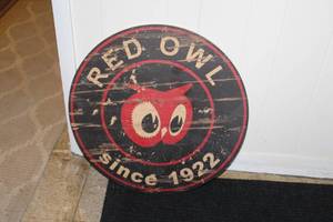 Vintage Red Owl Since 1922 Sign 24D