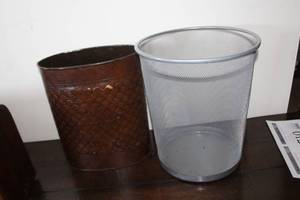 Lot of (3) Metal Waste Baskets