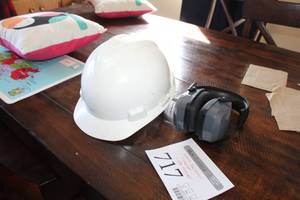 Lot of (2) Safety Equipment - Hard Hat, Ear Mufflers