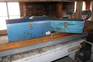 Lot of (2) Metal Tool Boxes