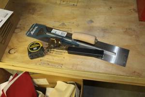 Lot of (3) Hand Tools - Hammer Tacker, Fat Max Tape Measure 25, Finishing Trowel