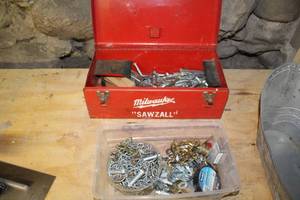 Milwaukee Sawzall Metal Tool Box  with Hardware