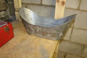 Metal Serving Bin with handles 19Lx8Wx9H
