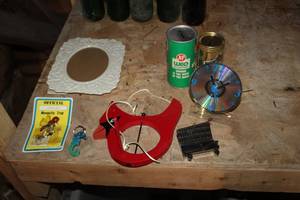 Lot of (8) Home Dcor - Clock, Cardinal, Mosquito Trap, Seahorse Keychain, Frame, and more