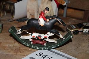 Horse Racer by R.Tate Rocking Horse Table Statue  10-12Lx2Wx 7-12D