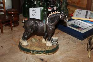 Metal Horse Book End 11Lx 9-12H