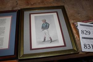 The Demon Polo Double Matted Wood Framed Wall Art 14Wx16H