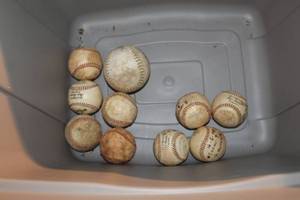 Lot of (10) Signed Baseballs and Softball
