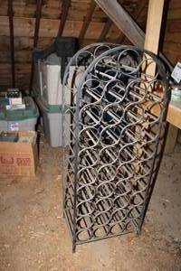 Metal Wine Rack 39-Bottle 17Wx1 12-12Dx44H
