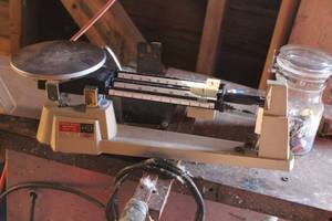 O-Haus Triple Beam Balance 700  with Wood Case