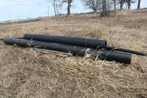 Lot of (4) Plastic Tubes Black