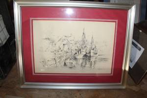 Motif #1 Rockport Mass Triple Matte Framed Wall Art 17Wx13H