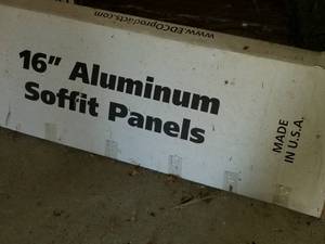 Edco Alum-Kore Soffitt 16 Aluminum Panels 12L (in box)