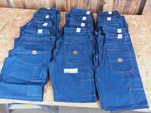 12 Pair Of Mens Heavy-Duty G&K Carpenter Pants Size 33X34 New
