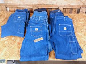 11 Pair Of Mens Heavy-Duty Carhartt Carpenter Jeans Size 34s