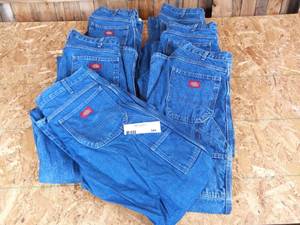 6 Pair Of Men Heavy-Duty Dickies Jeans Size 34s