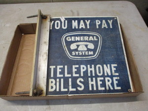 Vintage Phone Sign