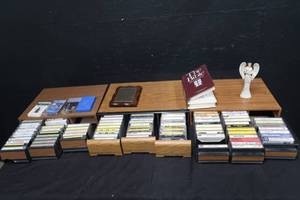 ASSORTED LOT OF CASSETTE TAPES AND HOME DECOR