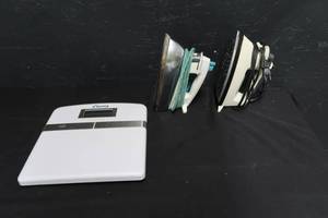 TWO IRONS AND SCALE