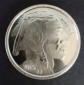 lot 400 image: 2015 Buffalo Silver Round
