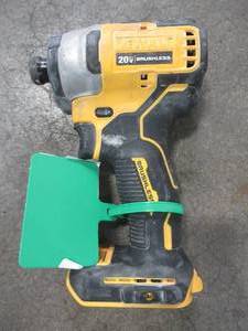 lot 39 image: DEWALT ATOMIC 20-Volt MAX Brushless Cordless Compact Impact Driver (Tool-Only), DCF809B - Used.