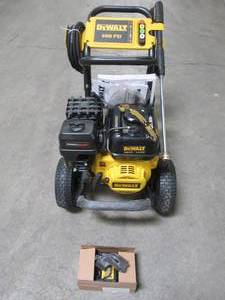 lot 2A image: Dewalt 3400 PSI at 2.5 GPM Cold Water Gas Pressure Washer with Electric Start, DXPW3425E - NEVER USED - MISSING WATER CONNECTION.