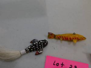 3 - Vintage Wood Spear Fish Decoys