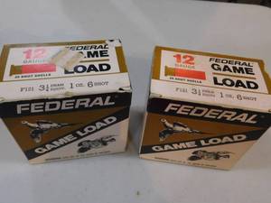 2 - 12 Gauge Federal Shells, Full Boxes