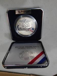1991 US USO Silver Dollar