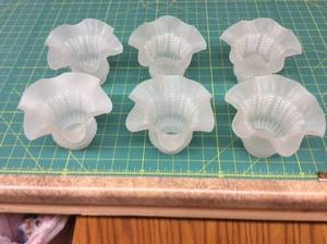 6 - Frosted Light Fixture Globes