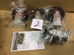 Husky G0502AC-US 5 in. Black PP Caster Kit Customer Returns See Pictures&nbsp