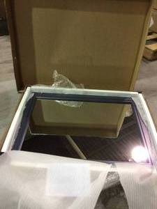 24.00 in. W x 32.00 in. H Framed Rectangular Bathroom Vanity Mirror in Midnight Blue Customer Returns See Pictures&nbsp