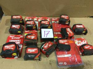 MIX LOT OF  Compact Wide Blade Tape Measure   by Milwaukee Customer Returns See Pictures&nbsp