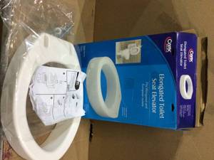 Toilet Seat Elevator, Elongated by Carex Health Brands Customer Returns See Pictures&nbsp