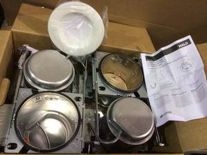 LT 6 in. New Construction IC Housing and Dimmable White Integrated LED Recessed Ceiling Light Retrofit Kit (4-Pack) by Halo Customer Returns See Pictures&nbsp