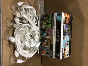 24-bulb 48 ft. Vintage Seasons Color Changing Cafe Integrated LED String Lights, Black by Enbrighten Customer Returns See Pictures&nbsp