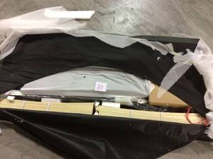 Anya Gray Full Fabric Bed by MODWAY Customer Returns See Pictures&nbsp