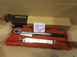 38 in. Drive Click Torque Wrench (10-80 ft.-lb.) by TEKTON Customer Returns See Pictures&nbsp