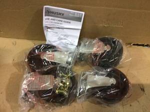 Ready-to-Assemble 5 in. Black PP Caster Kit by Husky Customer Returns See Pictures&nbsp