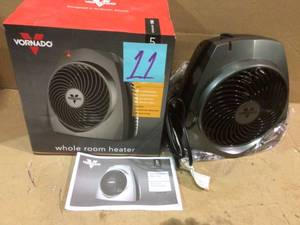 lot 11 image: VH200 1500-Watt Electric Portable Space Heater, Whole Room Vortex Heat Circulation, Charcoal by Vornado Customer retturns See Pictures