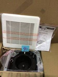 lot 40 image: 110 CFM Ceiling Mount Roomside Installation Quick Connect Bathroom Exhaust Fan, ENERGY STAR Customer retturns See Pictures