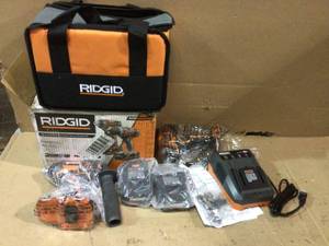 lot 44 image: 18-Volt Lithium-Ion Cordless DrillDriver and Impact Driver 2-Tool Combo Kit with (2) 2.0 Ah Batteries, Charger, and Bag not used open box Pictures