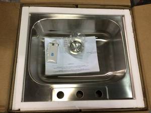 lot 54 image: American Std Stainless Steel Sink not used see pictures